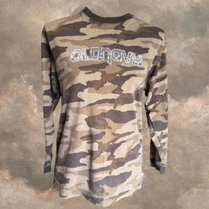 Old Navy XL Camo Long Sleeve Shirt Y2K Pro Line 1994–2004 Graphic Streetwear